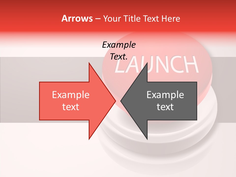 Push Execute Red PowerPoint Template