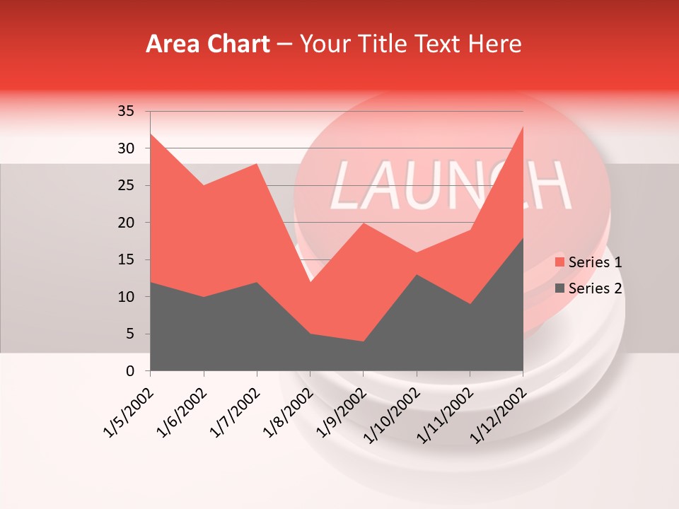 Push Execute Red PowerPoint Template