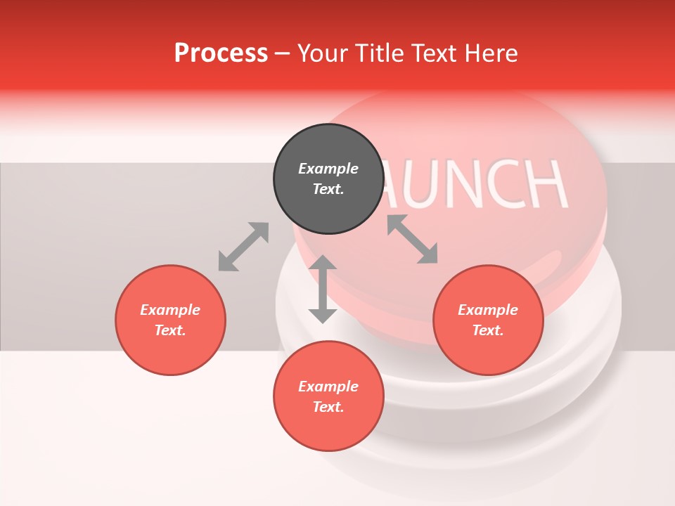 Push Execute Red PowerPoint Template