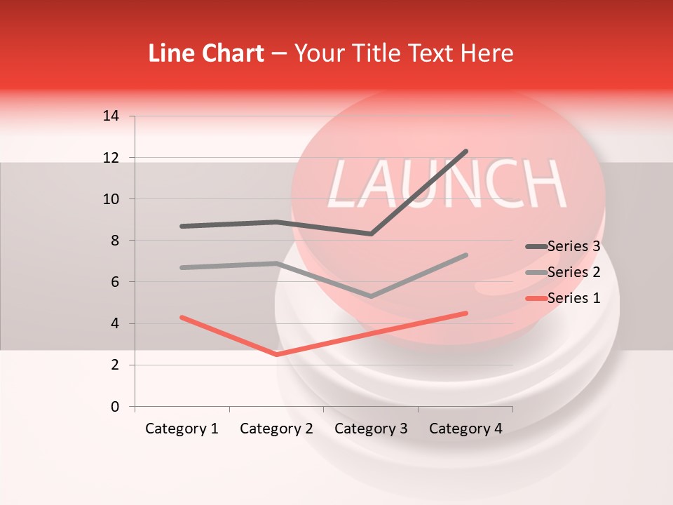 Push Execute Red PowerPoint Template