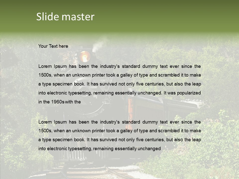 Nostalgia Passengers Vintage PowerPoint Template