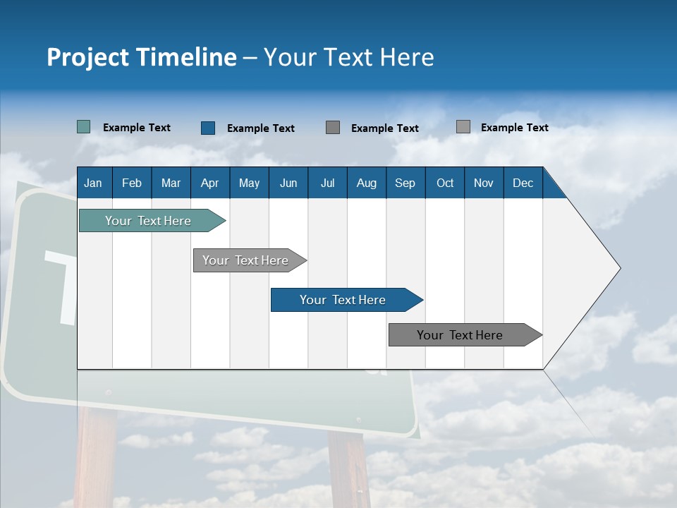 Grateful Clouds Sign PowerPoint Template