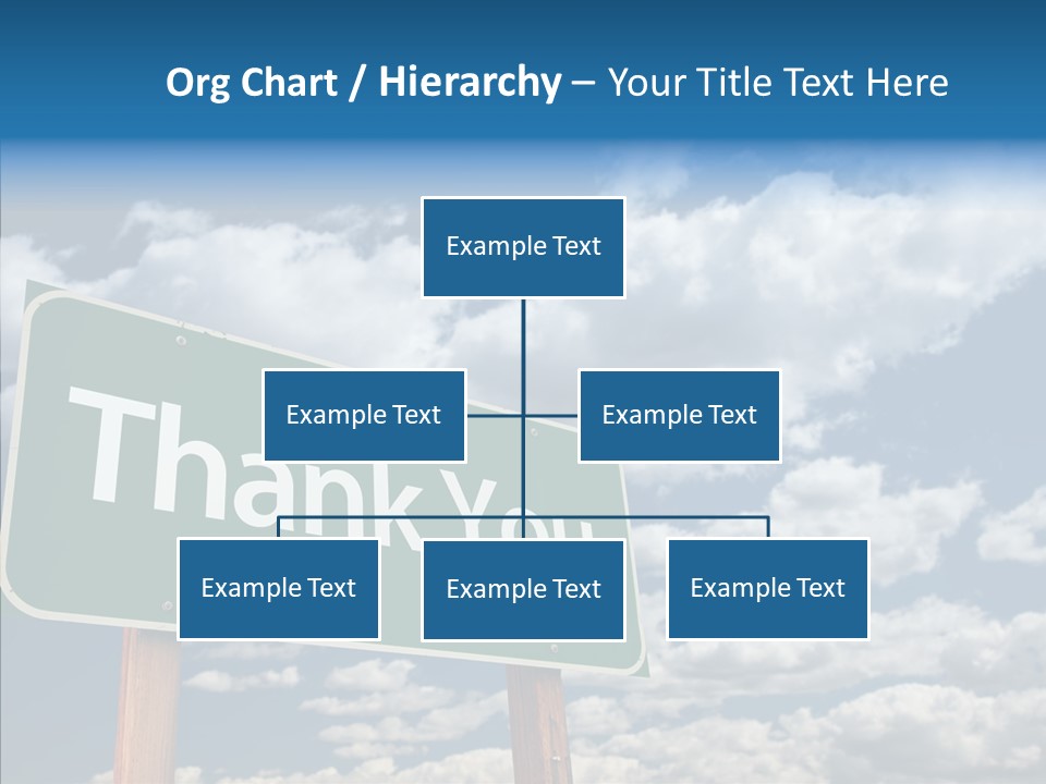 Grateful Clouds Sign PowerPoint Template