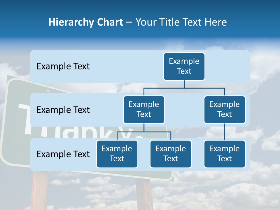 Grateful Clouds Sign PowerPoint Template