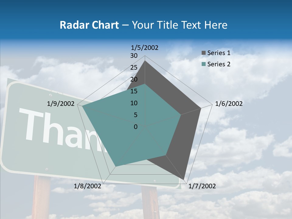 Grateful Clouds Sign PowerPoint Template
