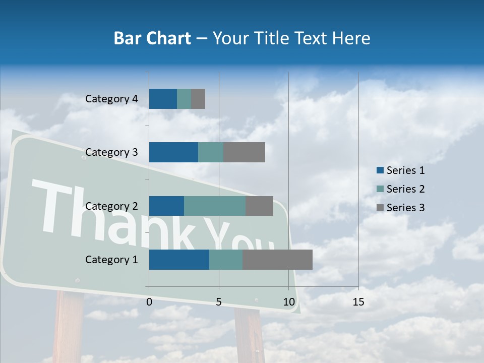 Grateful Clouds Sign PowerPoint Template
