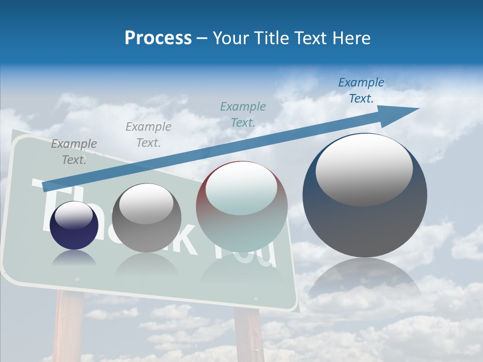 Grateful Clouds Sign PowerPoint Template