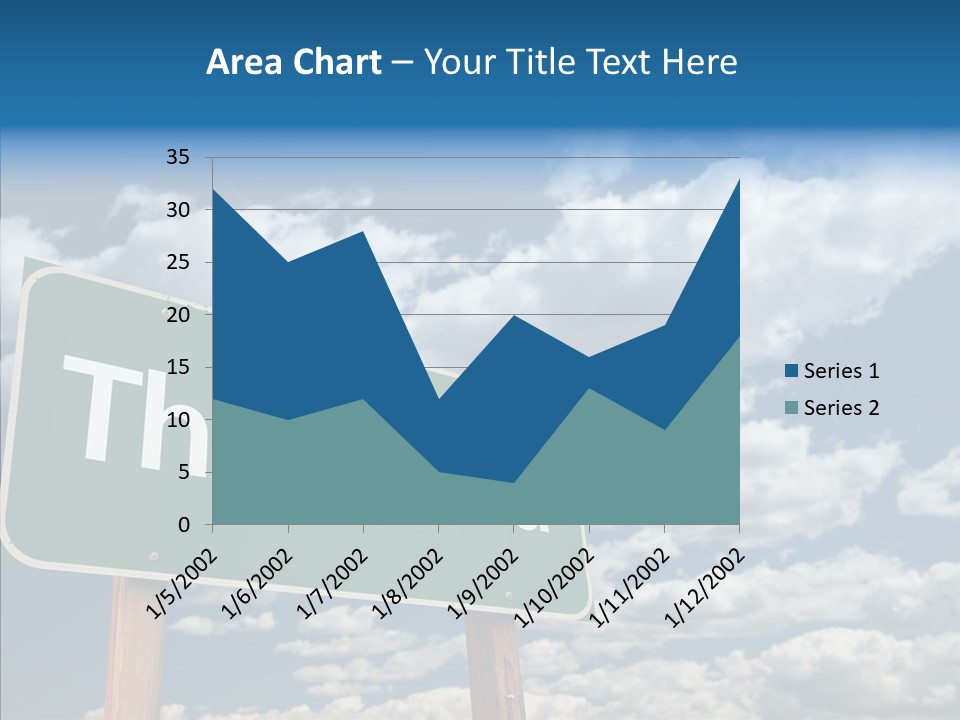 Grateful Clouds Sign PowerPoint Template