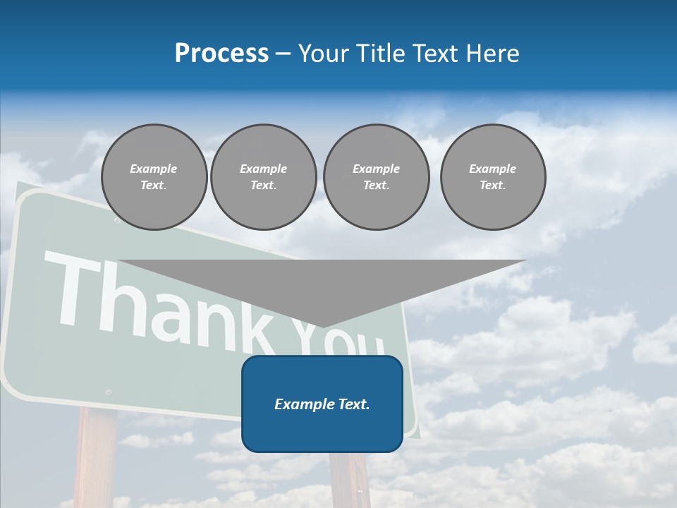 Grateful Clouds Sign PowerPoint Template
