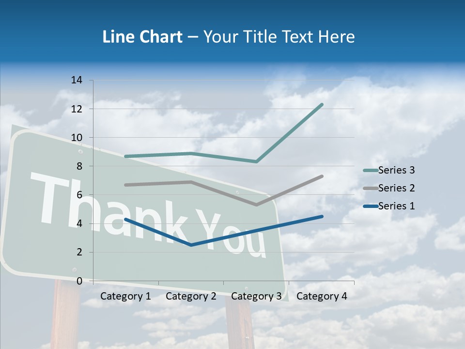 Grateful Clouds Sign PowerPoint Template