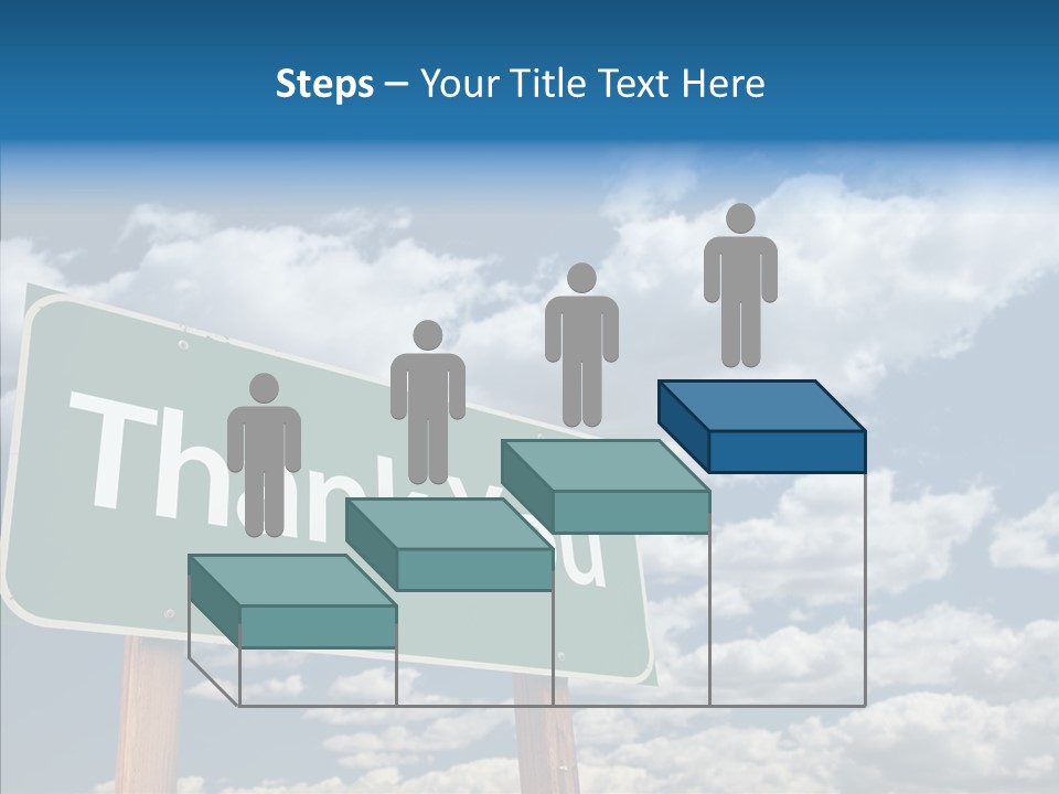 Grateful Clouds Sign PowerPoint Template