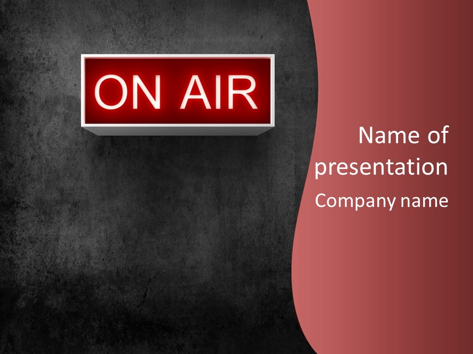 Warning Notification Studio PowerPoint Template