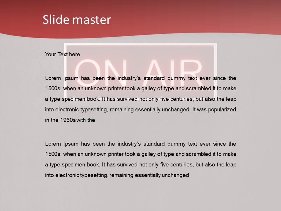 Warning Notification Studio PowerPoint Template