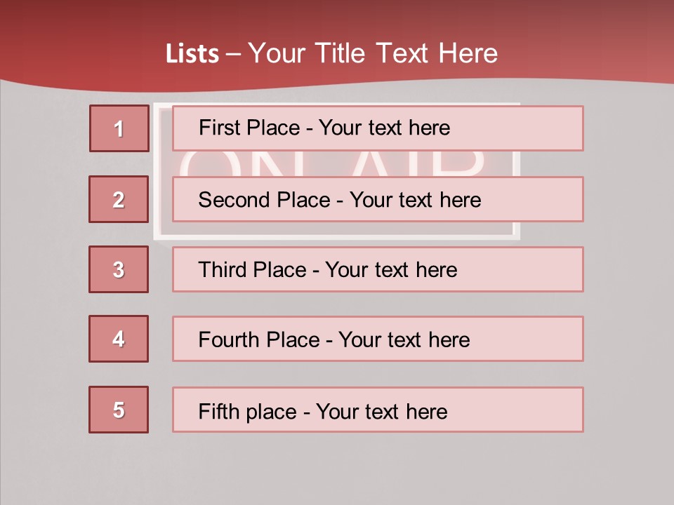 Warning Notification Studio PowerPoint Template