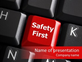 Keyboard Safety Dangerous PowerPoint Template