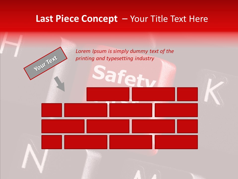 Keyboard Safety Dangerous PowerPoint Template