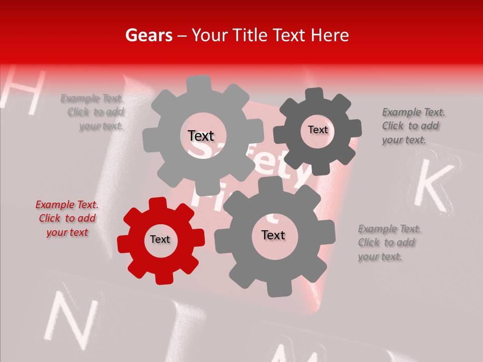 Keyboard Safety Dangerous PowerPoint Template