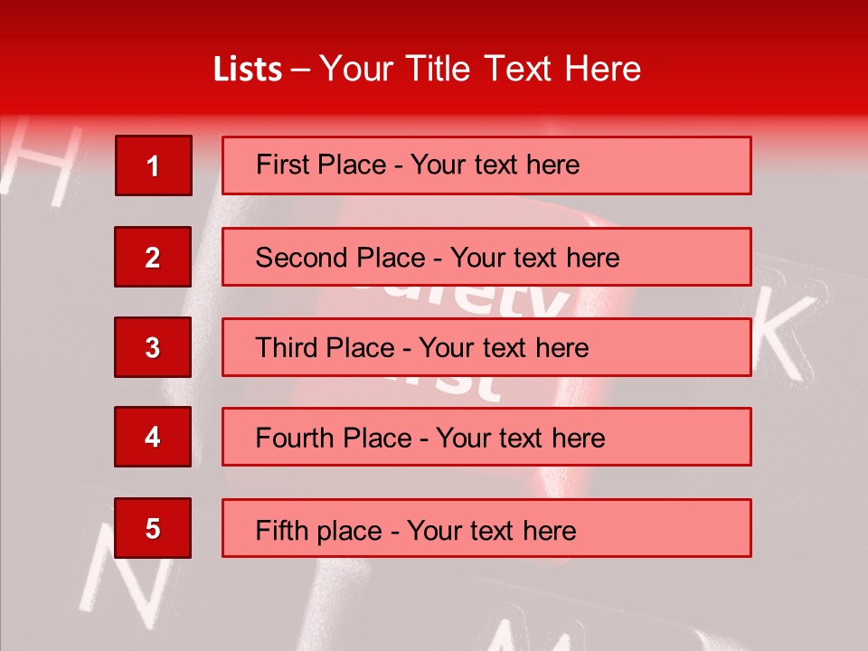 Keyboard Safety Dangerous PowerPoint Template
