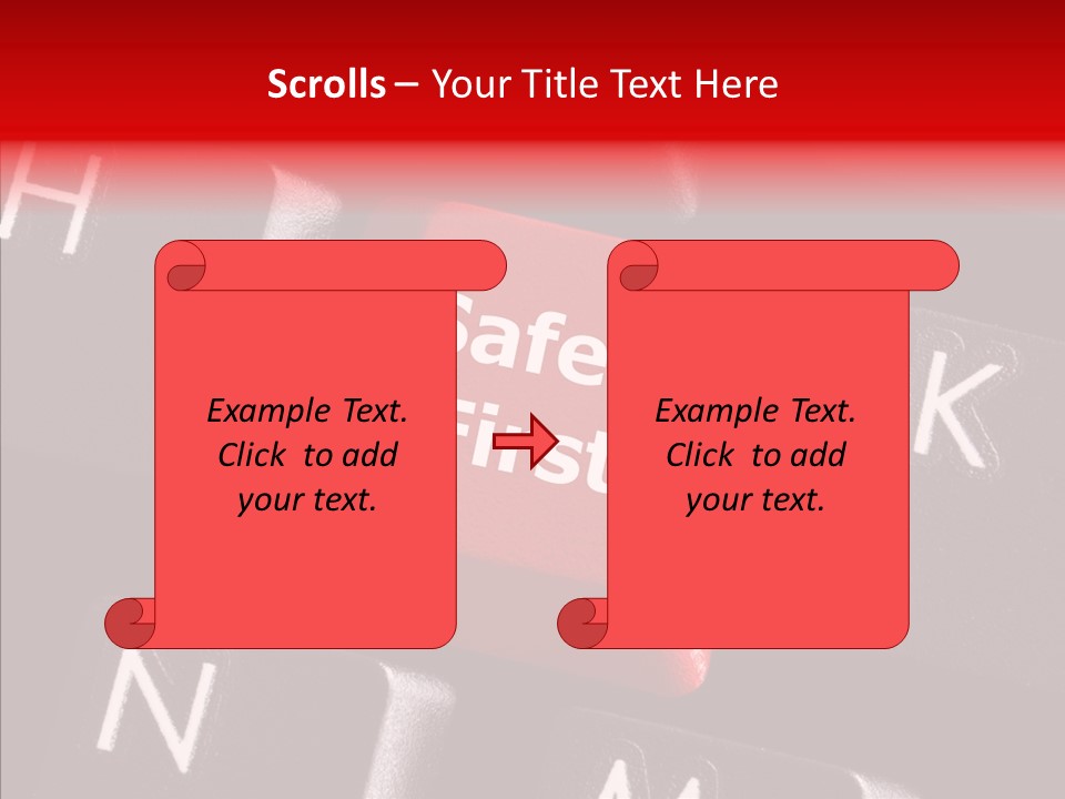 Keyboard Safety Dangerous PowerPoint Template