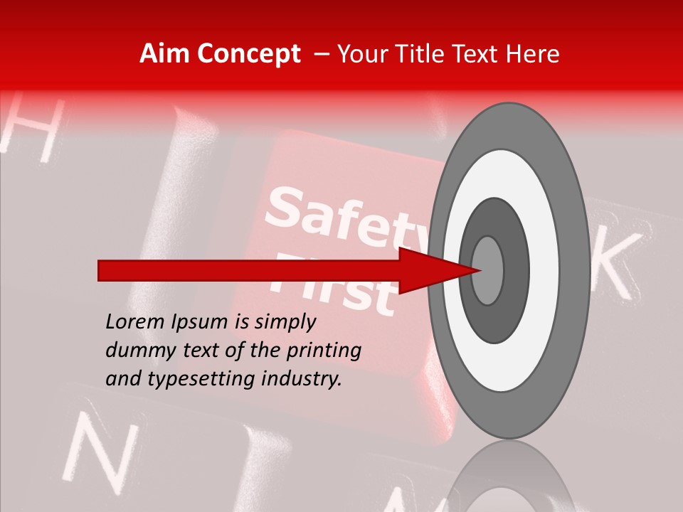 Keyboard Safety Dangerous PowerPoint Template