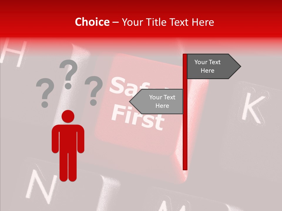 Keyboard Safety Dangerous PowerPoint Template