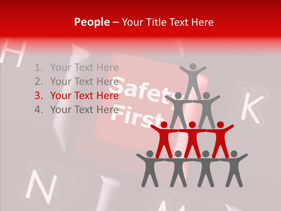 Keyboard Safety Dangerous PowerPoint Template