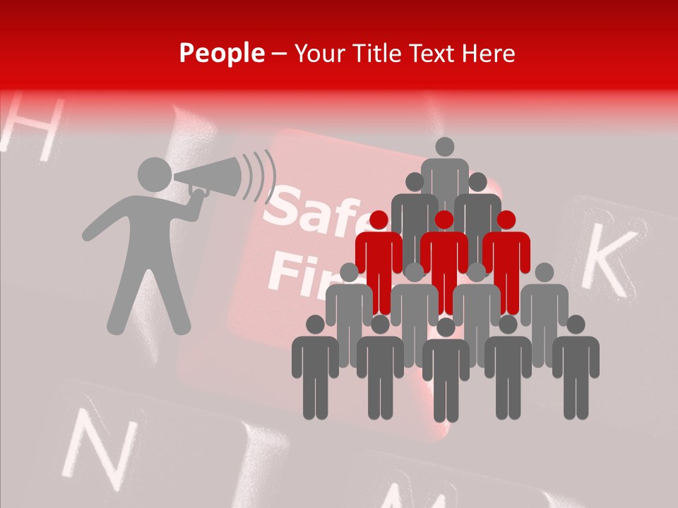 Keyboard Safety Dangerous PowerPoint Template