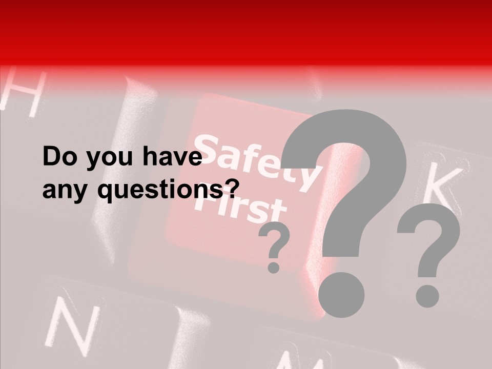 Keyboard Safety Dangerous PowerPoint Template