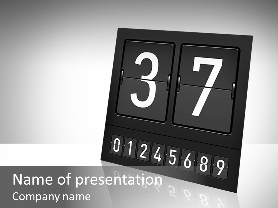 Counting Numeral Hour PowerPoint Template