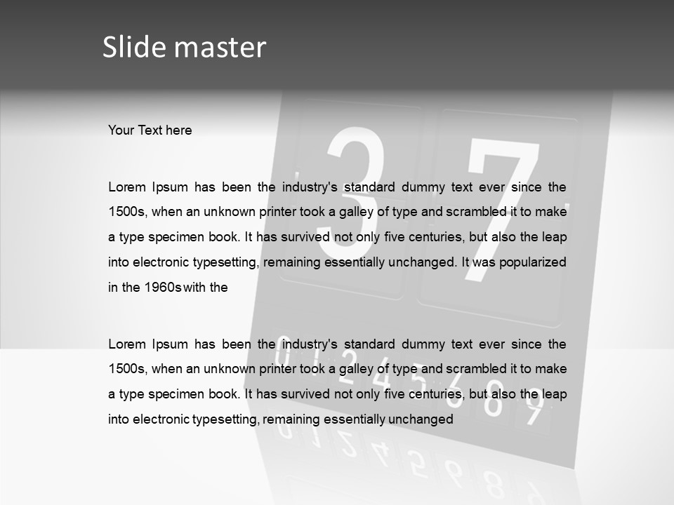 Counting Numeral Hour PowerPoint Template