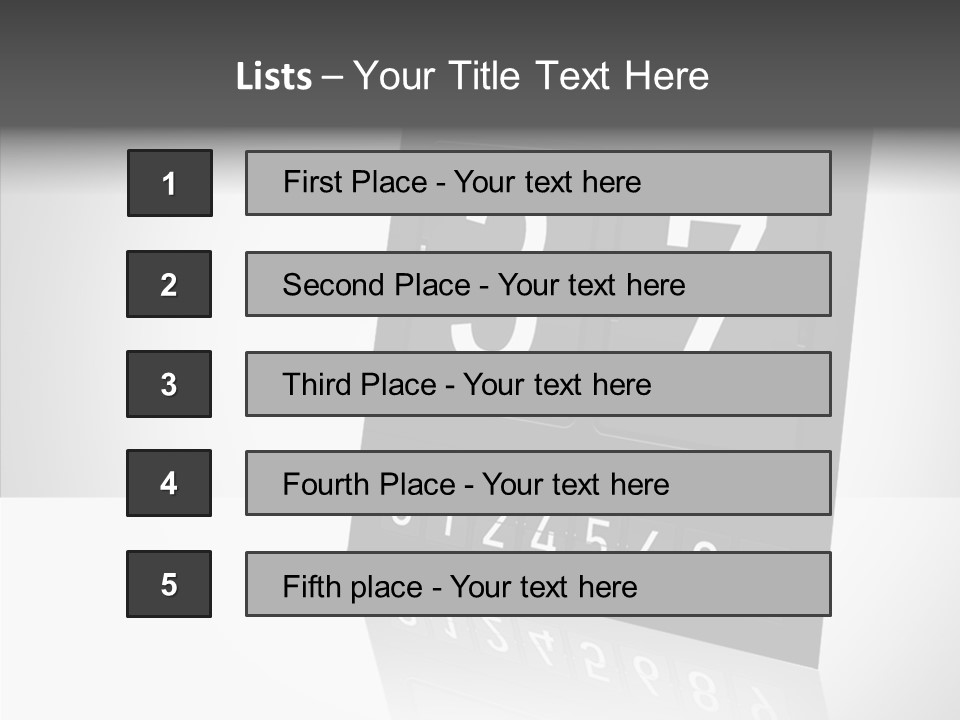 Counting Numeral Hour PowerPoint Template