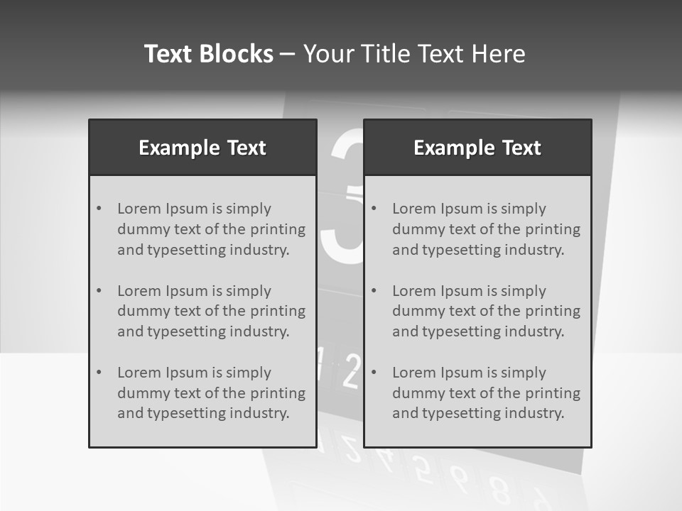 Counting Numeral Hour PowerPoint Template