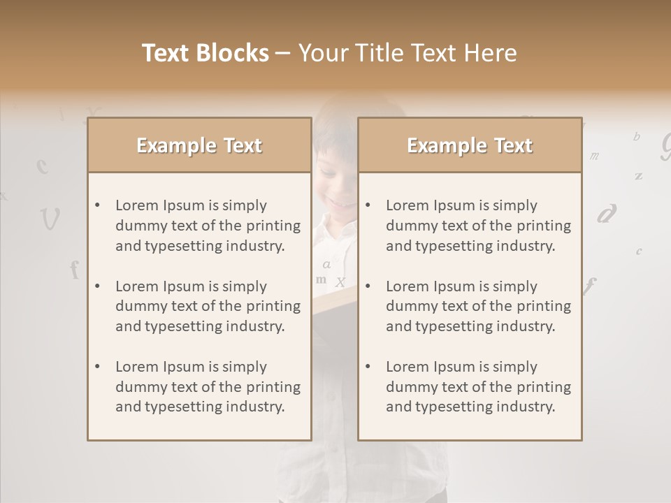Culture Concept Letter PowerPoint Template