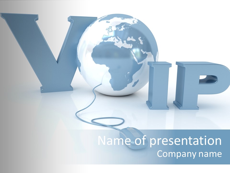 Internet Voice Telecommunications PowerPoint Template