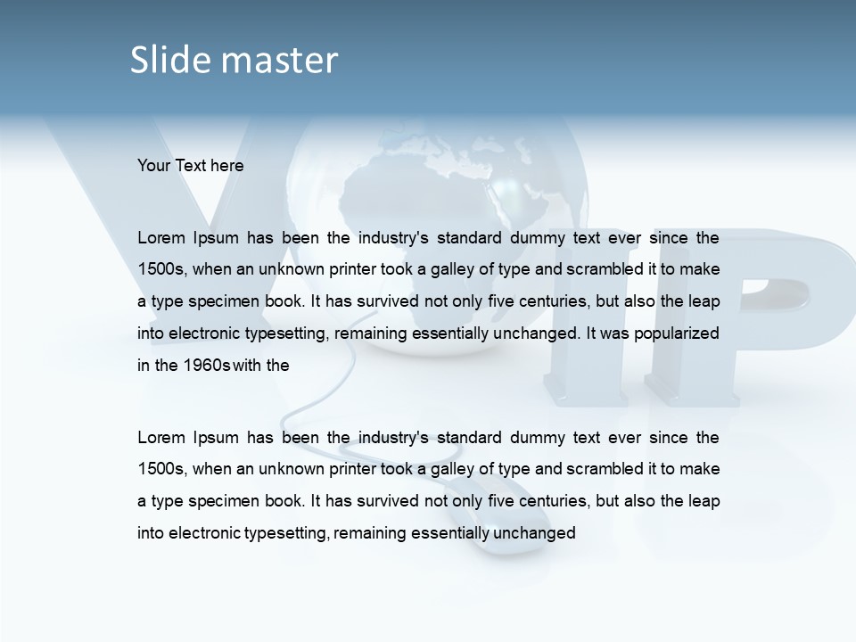 Internet Voice Telecommunications PowerPoint Template