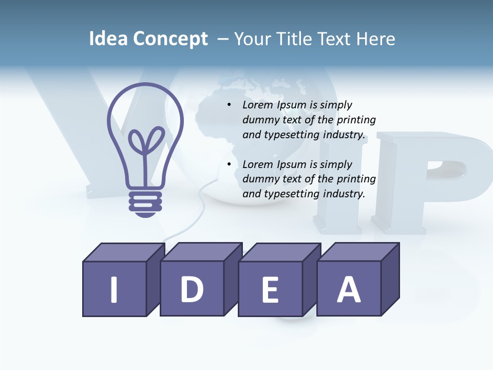 Internet Voice Telecommunications PowerPoint Template