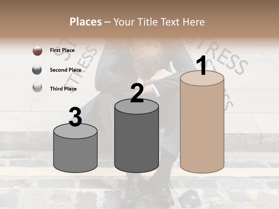 Male Failure Businessman PowerPoint Template