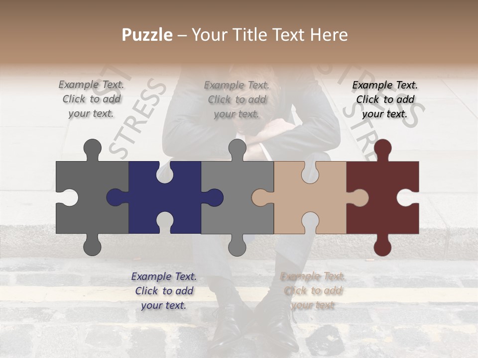 Male Failure Businessman PowerPoint Template