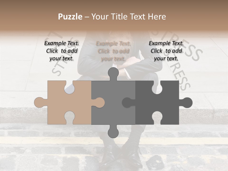 Male Failure Businessman PowerPoint Template