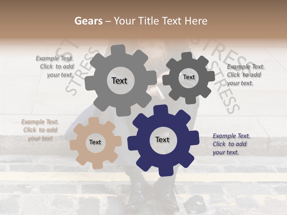 Male Failure Businessman PowerPoint Template