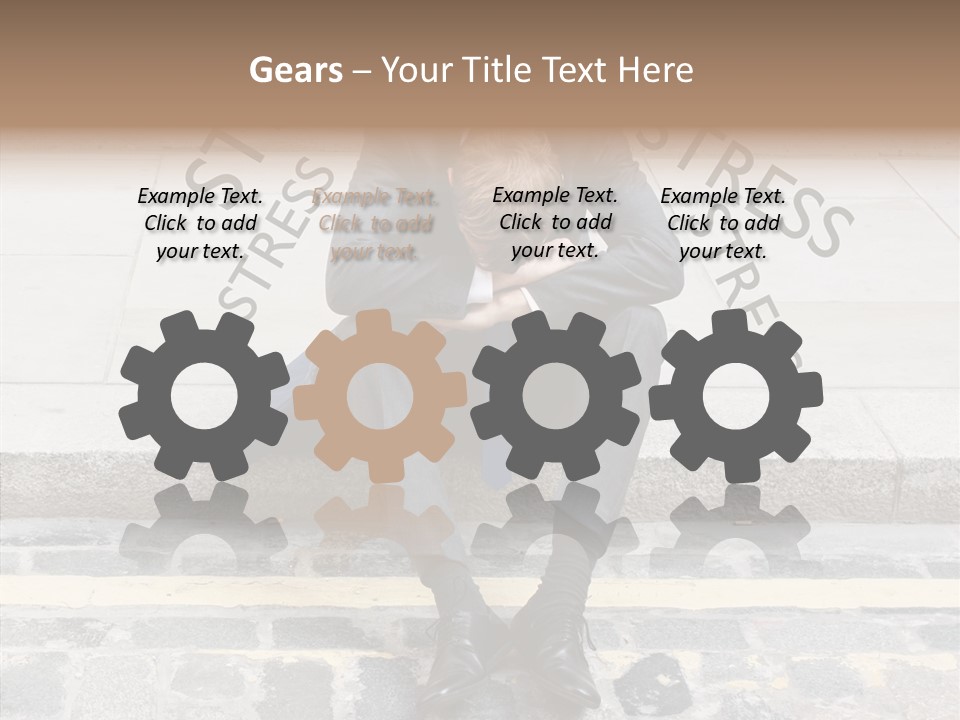 Male Failure Businessman PowerPoint Template