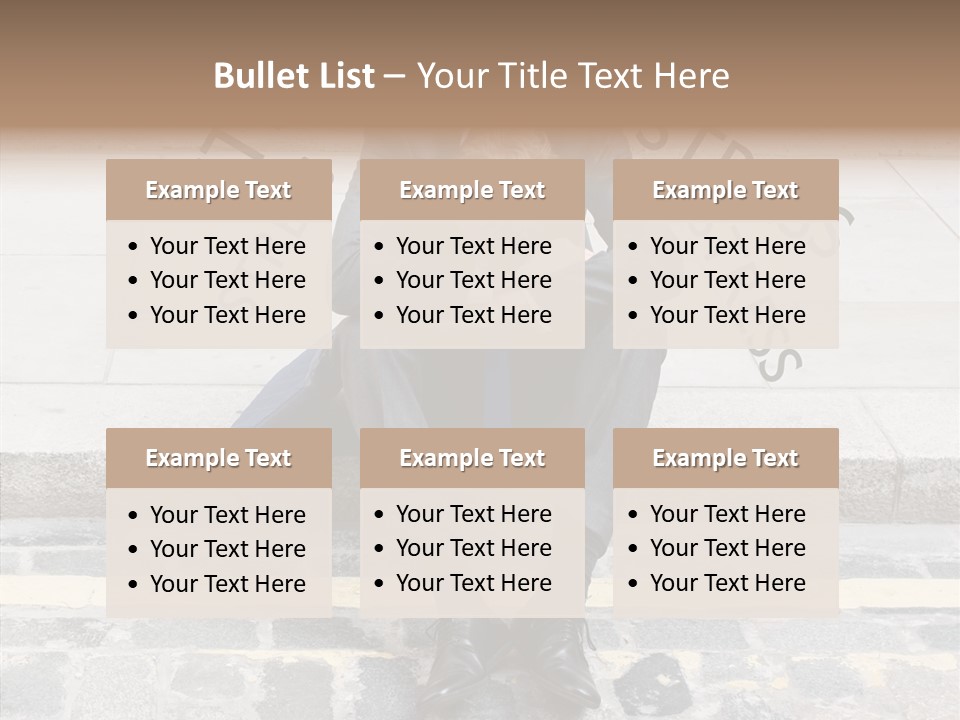 Male Failure Businessman PowerPoint Template