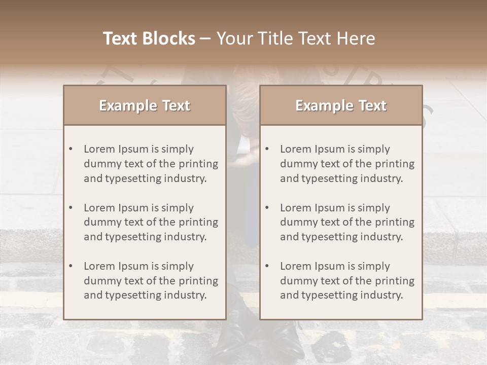 Male Failure Businessman PowerPoint Template
