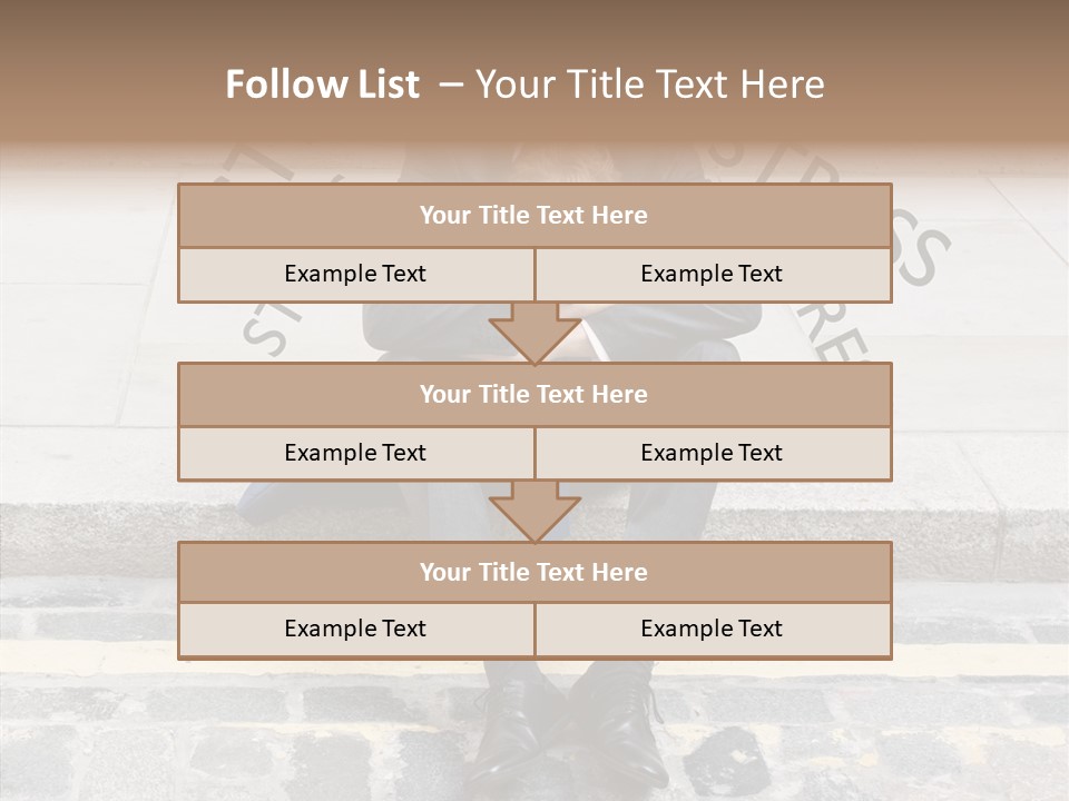 Male Failure Businessman PowerPoint Template
