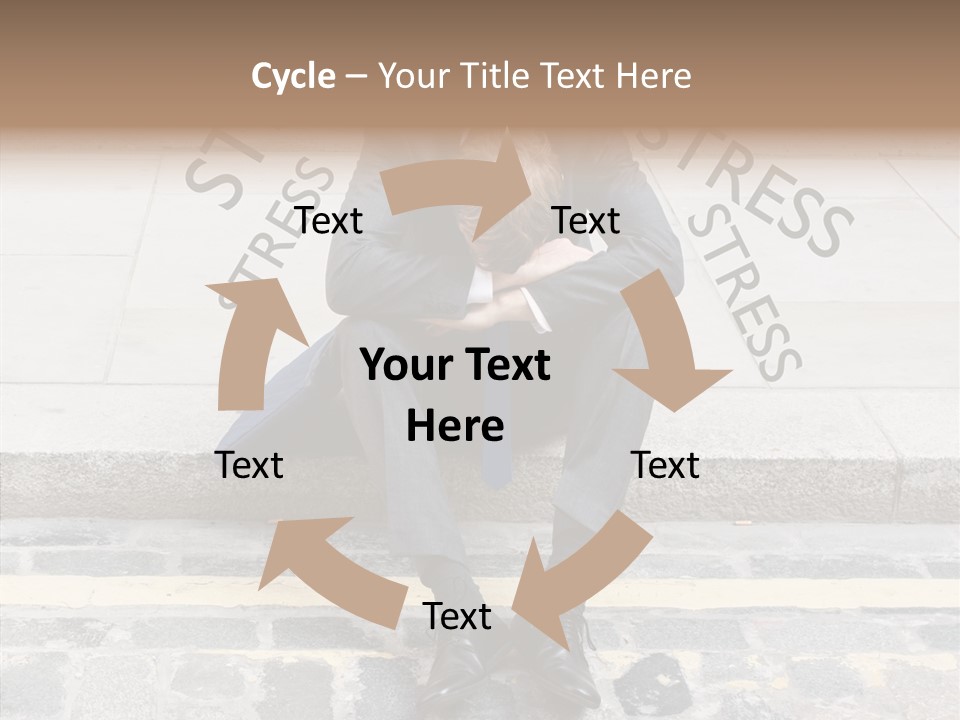 Male Failure Businessman PowerPoint Template