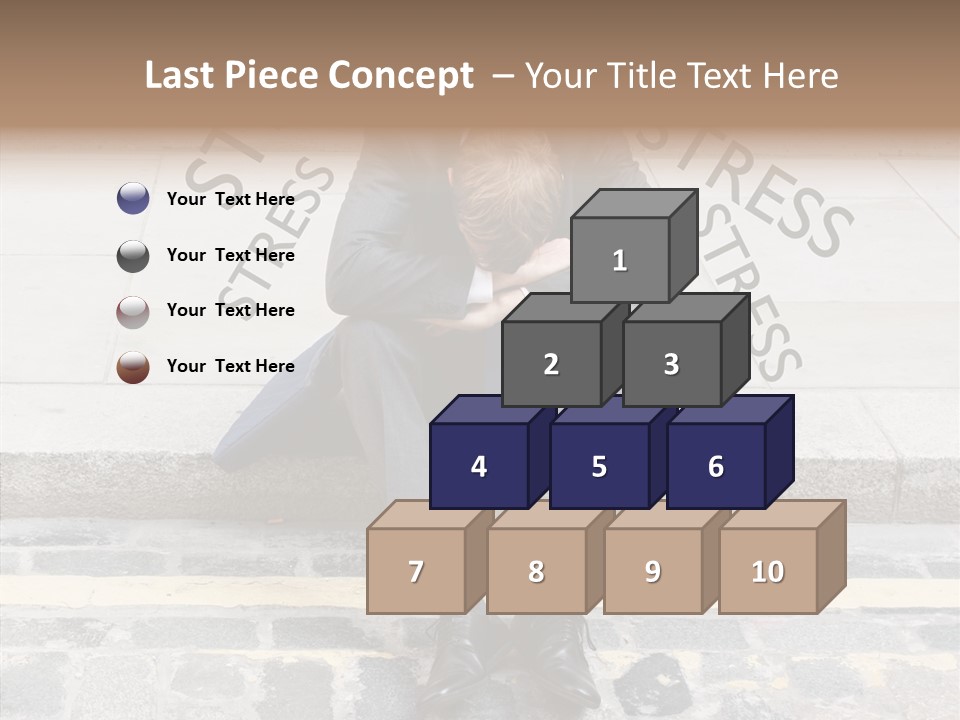 Male Failure Businessman PowerPoint Template