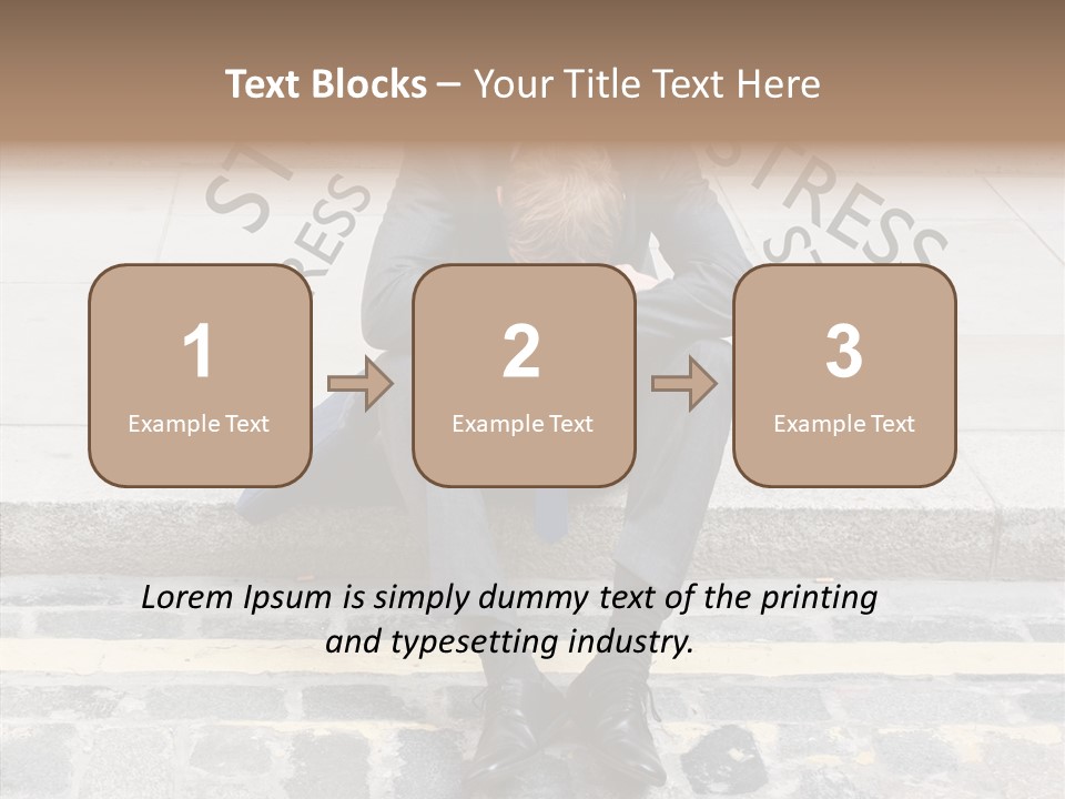 Male Failure Businessman PowerPoint Template
