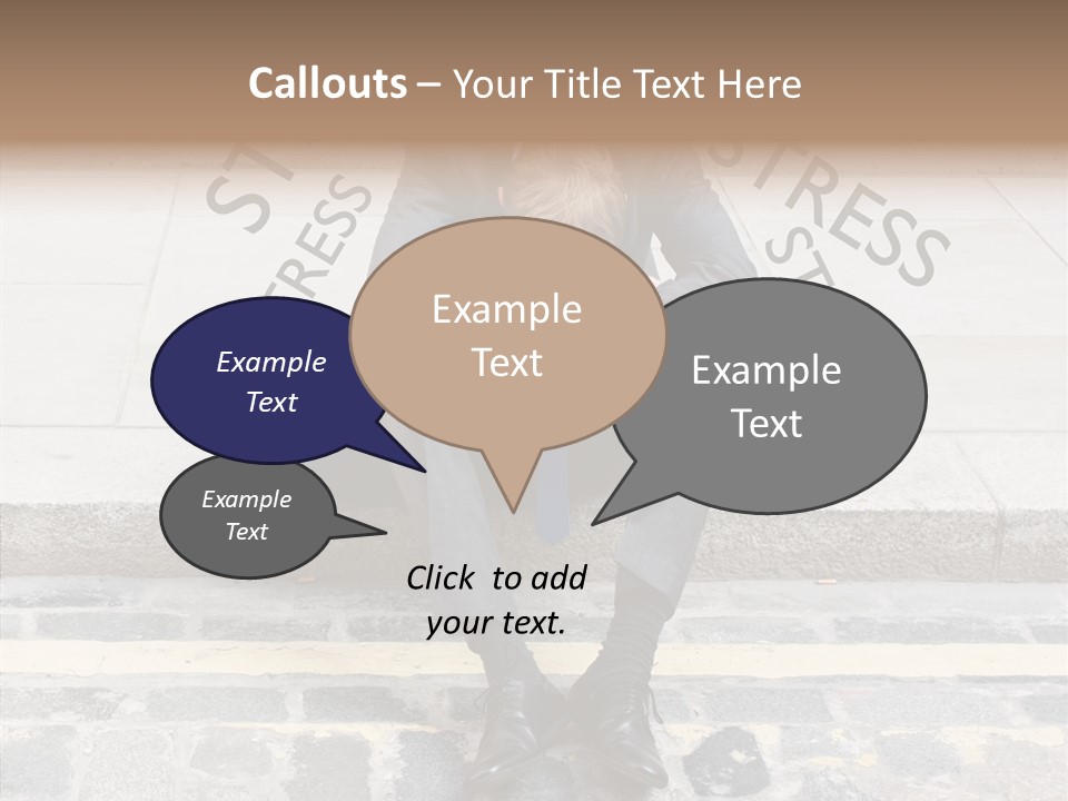 Male Failure Businessman PowerPoint Template