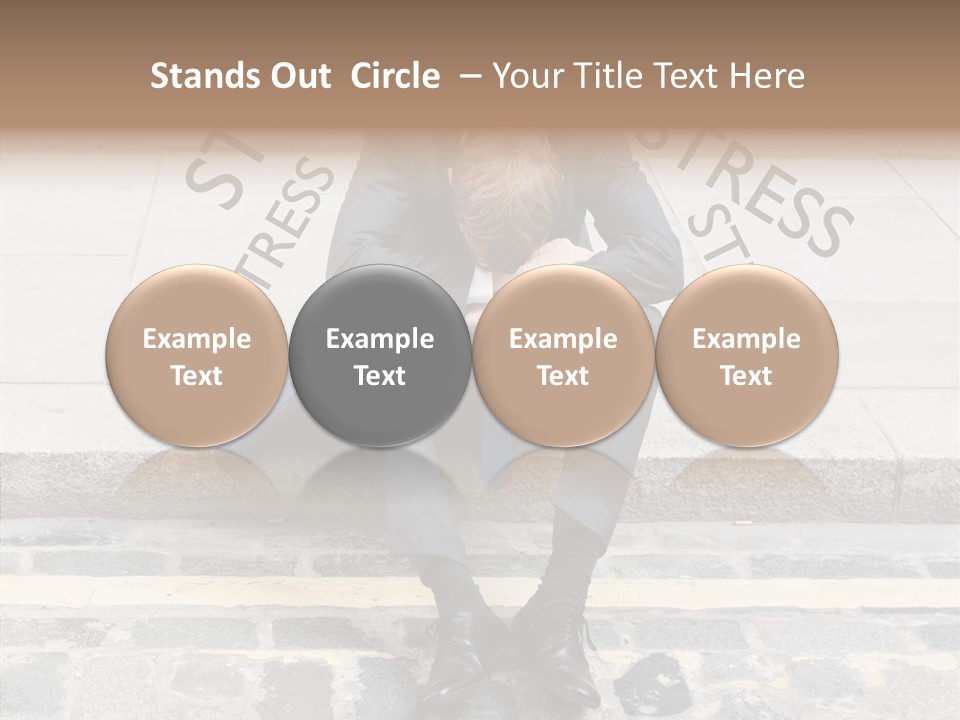 Male Failure Businessman PowerPoint Template