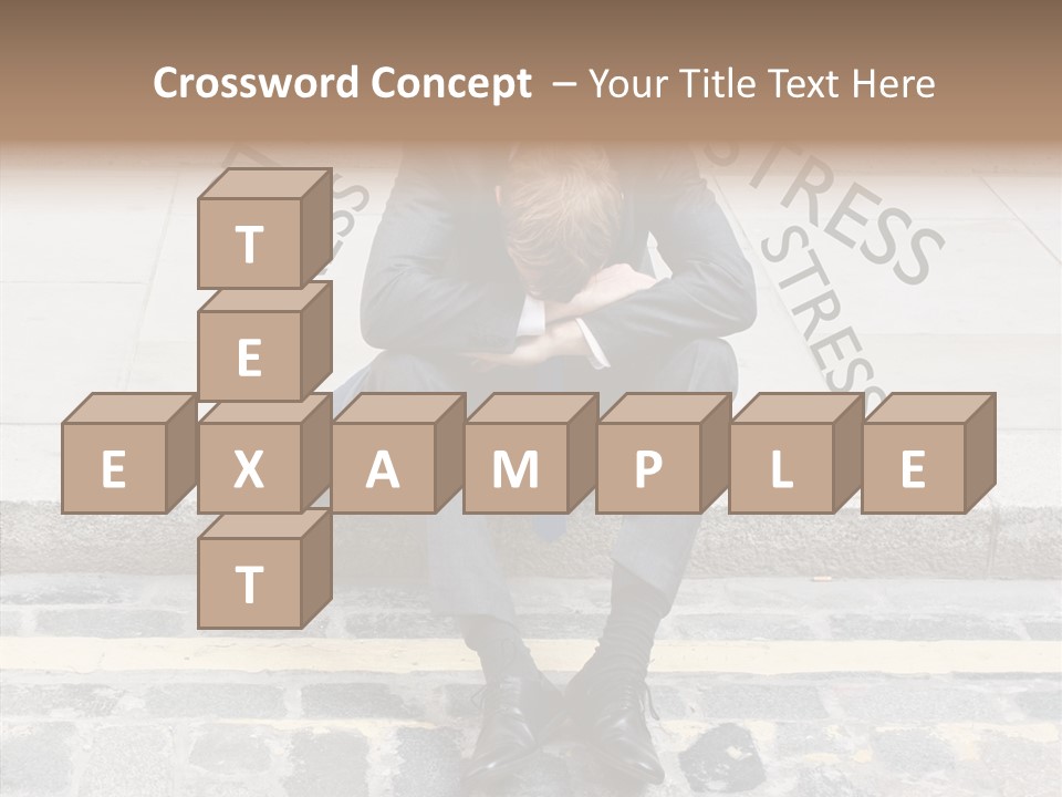 Male Failure Businessman PowerPoint Template